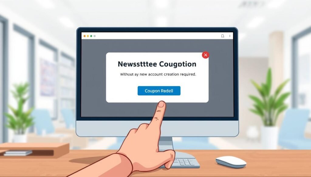 Trigger newsletter coupons without new accounts.