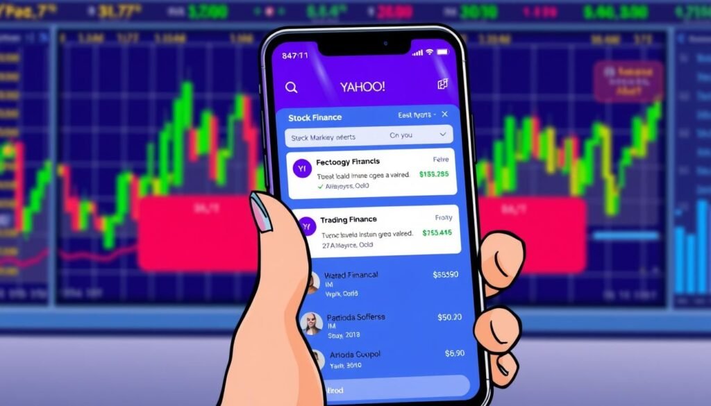 Yahoo Finance mobile stock alerts